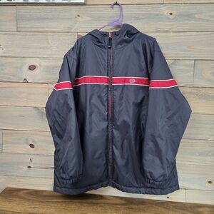 Nike Men’s Size XL Reversible Jacket Hooded - Heavier Weight Fleece Spell Out